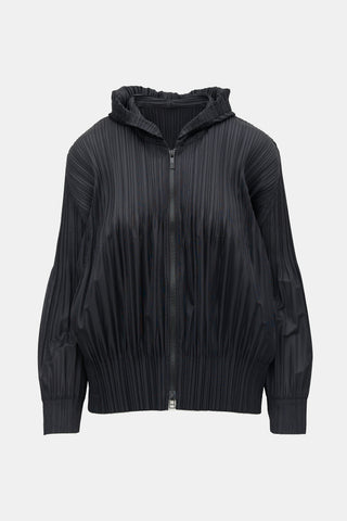 Pleats Please Issey Miyake Plissé Fluffy Basics Hoodie
