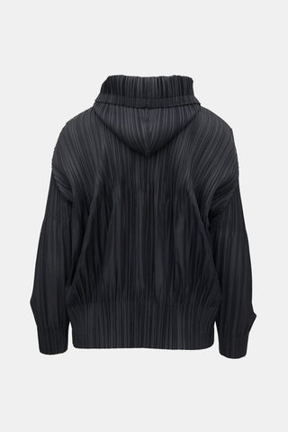 Pleats Please Issey Miyake Plissé Fluffy Basics Hoodie