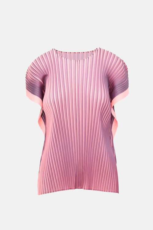 Pleats Please Issey Miyake Pleated Alt Blinks Top