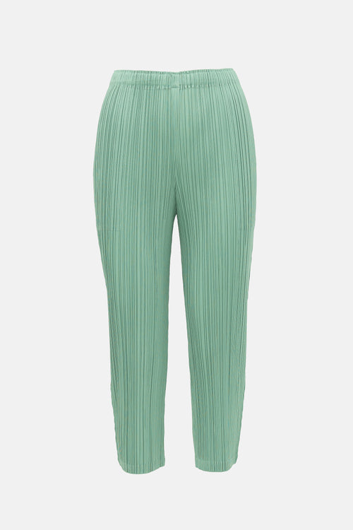 Pleats Please Issey Miyake Pleated Tapered Trouser