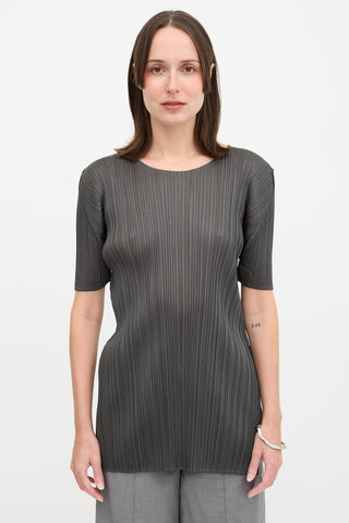 Pleats Please Issey Miyake Pleated Tunic Top
