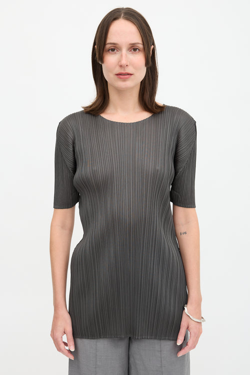 Pleats Please Issey Miyake Pleated Tunic Top