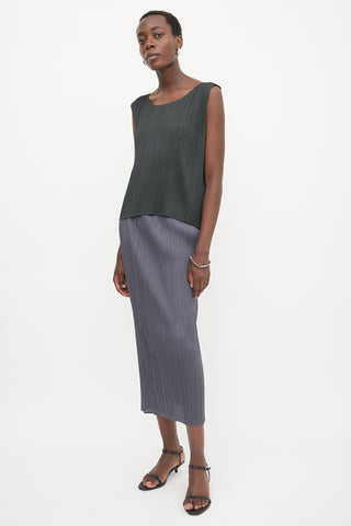 Pleats Please Issey Miyake Plissé Midi Skirt