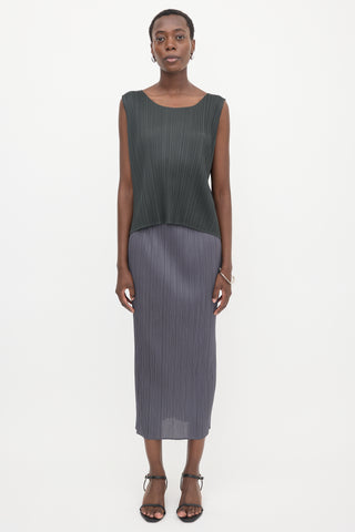 Pleats Please Issey Miyake Plissé Sleeveless Top