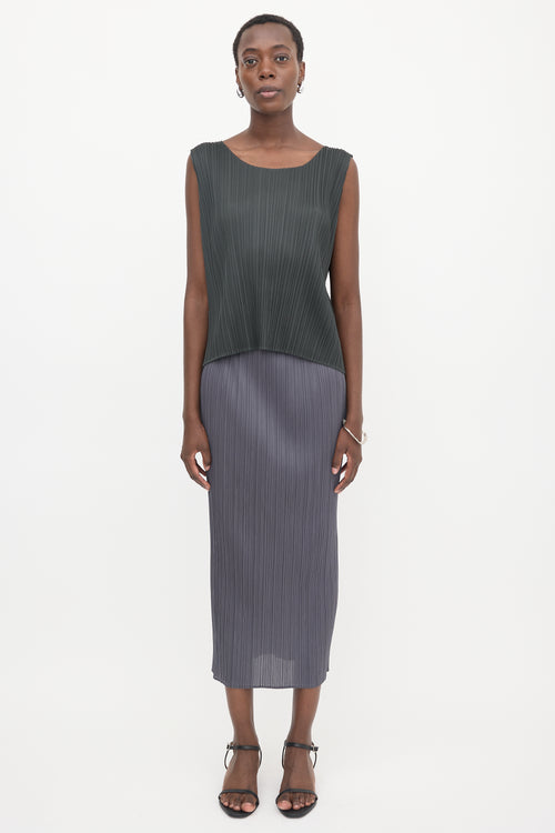 Pleats Please Issey Miyake Plissé Sleeveless Top