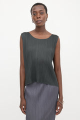 Pleats Please Issey Miyake Plissé Sleeveless Top