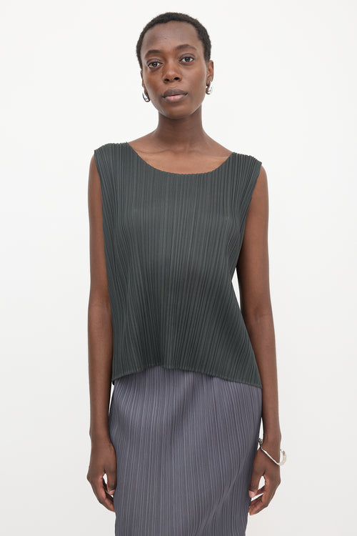 Pleats Please Issey Miyake Plissé Sleeveless Top