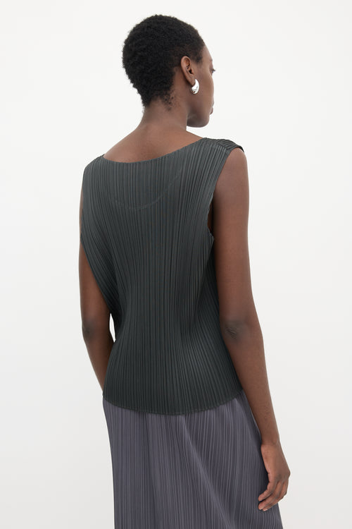 Pleats Please Issey Miyake Plissé Sleeveless Top