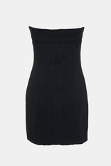 Plein Sud Panelled Strapless Mini Dress