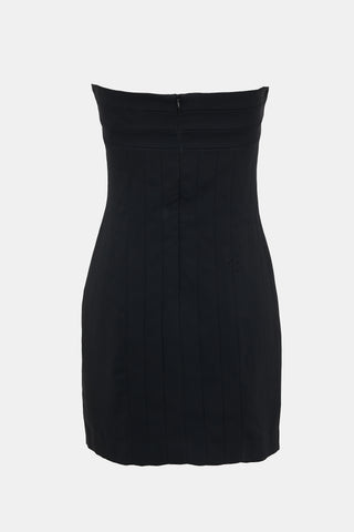 Plein Sud Panelled Strapless Mini Dress