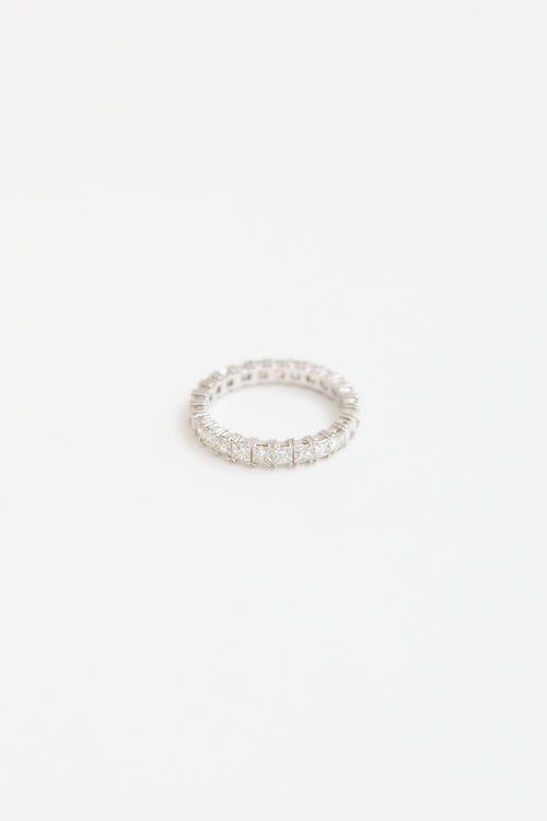 Fine Jewelry Platinum and Diamond Eternity Ring