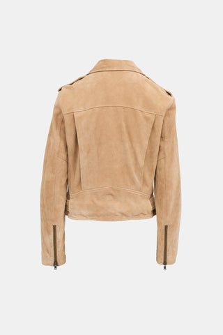 Ralph Lauren Suede Biker Jacket