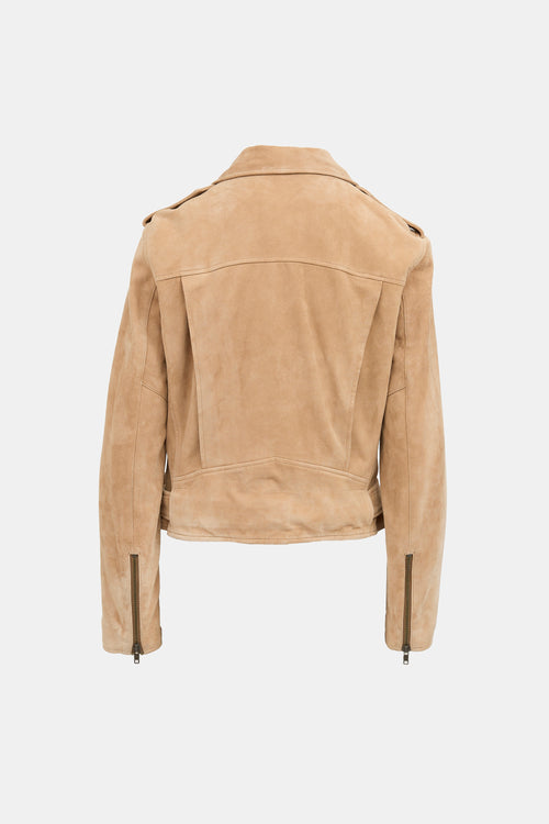 Ralph Lauren Suede Biker Jacket