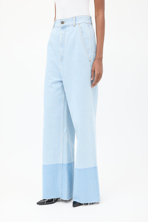 Ports 1961 Light Wash Wide Leg Jeans