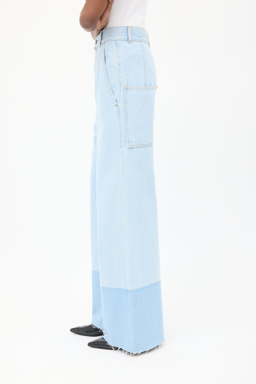 Ports 1961 Light Wash Wide Leg Jeans