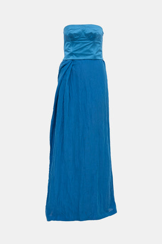 Ports 1961 Satin & Crinkled Nylon Dress