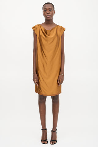 Ports 1961 Silk Draped Mini Dress