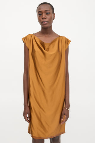 Ports 1961 Silk Draped Mini Dress