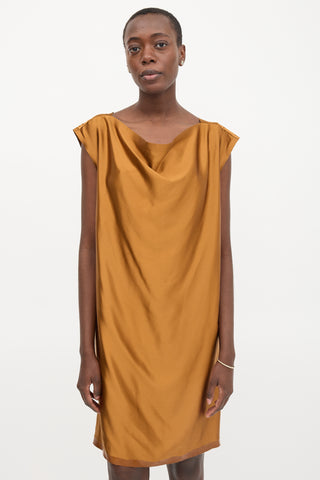 Ports 1961 Silk Draped Mini Dress