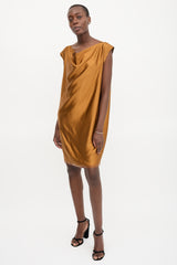 Ports 1961 Silk Draped Mini Dress