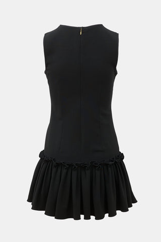 Prabal Gurung Wool Ruffled Mini Dress