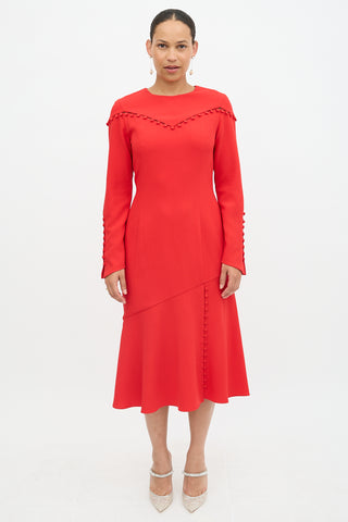 Prabal Gurung Cutout Button Dress