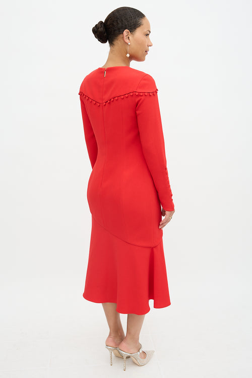 Prabal Gurung Cutout Button Dress