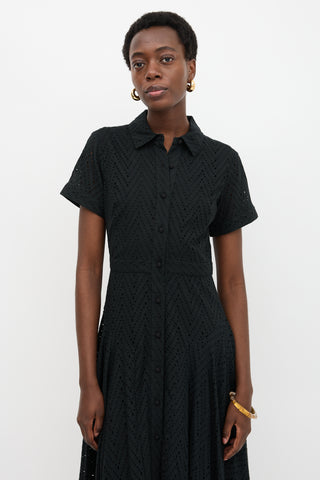 Prabal Gurung Eyelet Shirt Dress