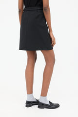 Prada 1990s Belted Mini Skirt
