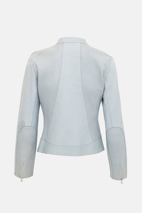 Prada 1990s Leather Moto Jacket