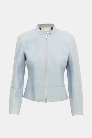 Prada 1990s Leather Moto Jacket