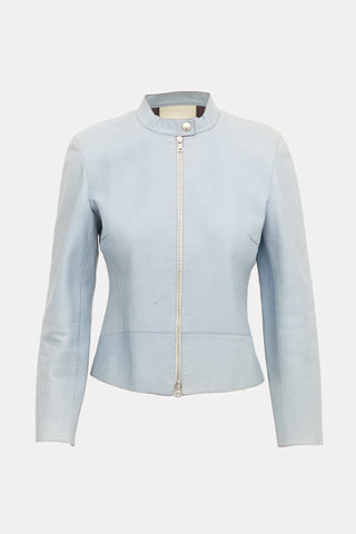 Prada 1990s Leather Moto Jacket