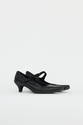 Prada 1990s Sport Leather Mary Jane Pump