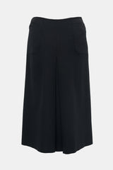 Prada 1999 Wool Vented Midi Skirt