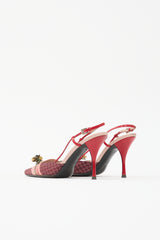 Prada 2003 Printed Flower Heel