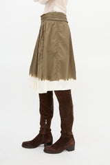 Prada SS 2004 Dip-Dye Pleated Skirt