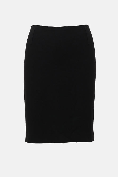 Prada 2007 Crepe Pencil Skirt
