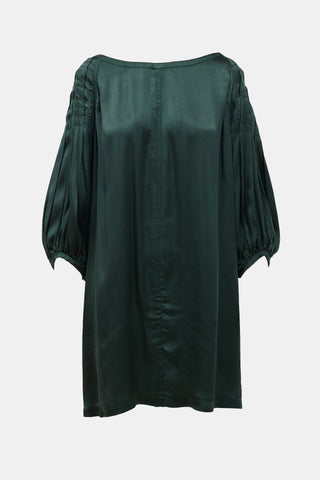 Prada 2008 Satin Midi Dress