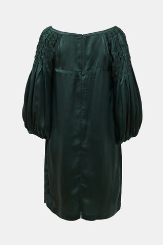 Prada 2008 Satin Midi Dress