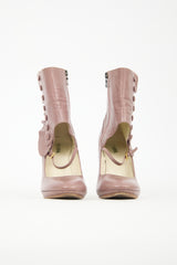 Prada 2008 Leather Spats Heel