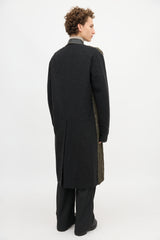 Prada 2009 Wool & Faux Fur Coat