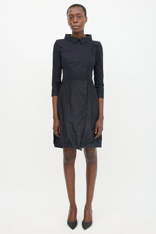 Prada Sport 2009 Satin Collared Dress