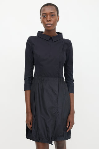 Prada Sport 2009 Satin Collared Dress