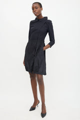 Prada Sport 2009 Satin Collared Dress