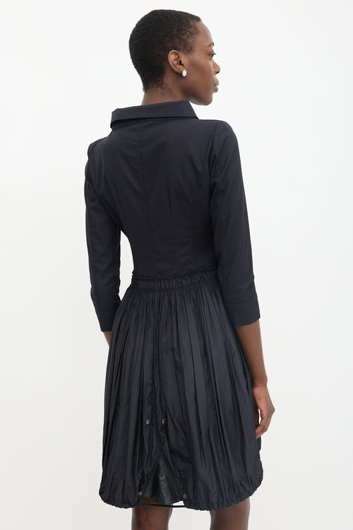 Prada Sport 2009 Satin Collared Dress