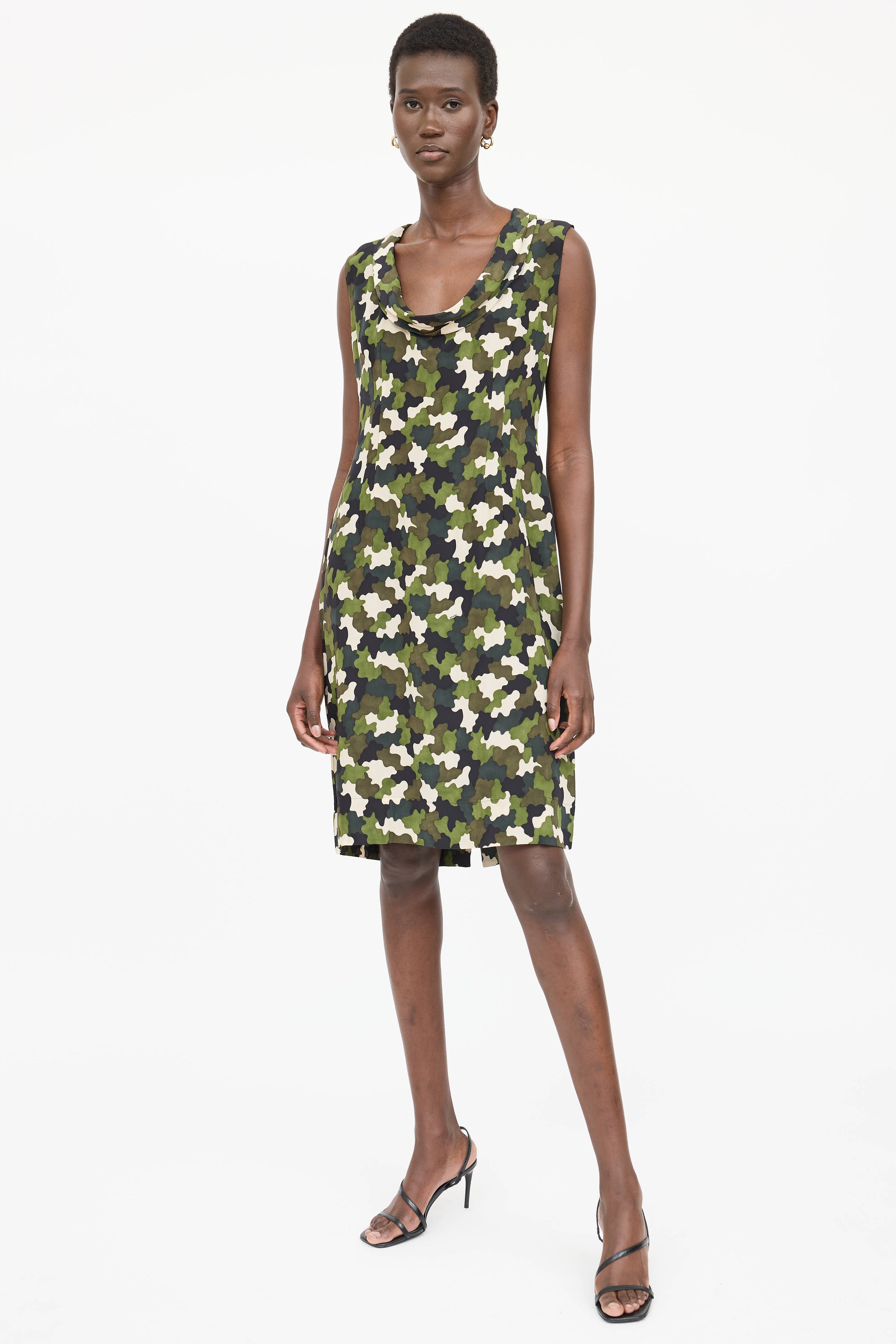 Prada // 2010 Silk Camo Dress VSP Consignment Prada // 2010 Silk Camo Dress VSP Consignment