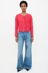 Prada 2010 Silk Slub Tweed Jacket