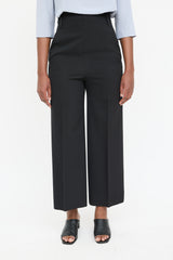 Prada 2011 Wool Wide Leg Cropped Trouser