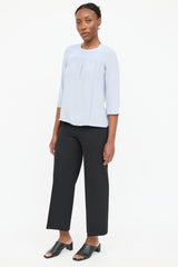 Prada 2011 Wool Wide Leg Cropped Trouser