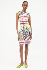 Prada 2012 Le Voyageur Silk Printed Dress